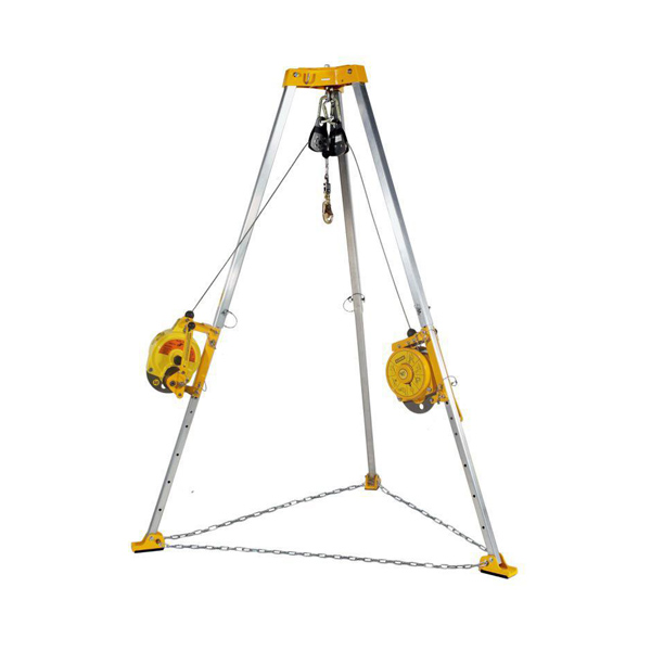 Confined Space Rescue Tripod with Self-lock Device