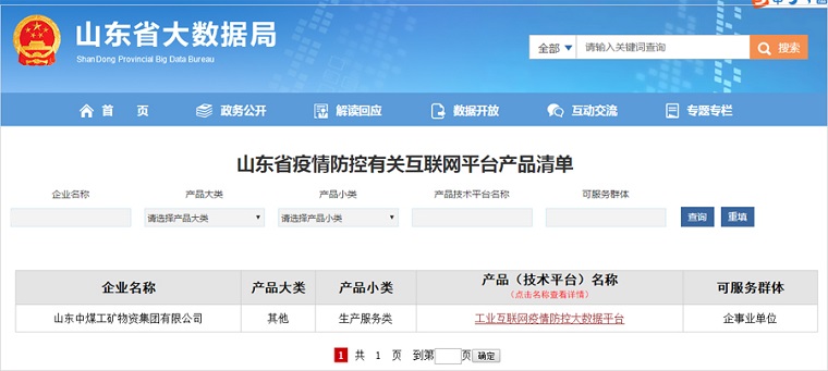 Warm Congratulations On China Coal Group'S Big Data Platform Being Selected As The Shandong Big Data Recommendation List